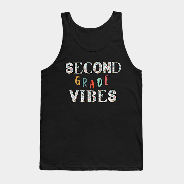 Second Grade Vibes 2nd Grade Retro Back To School Tank Top by owdinop